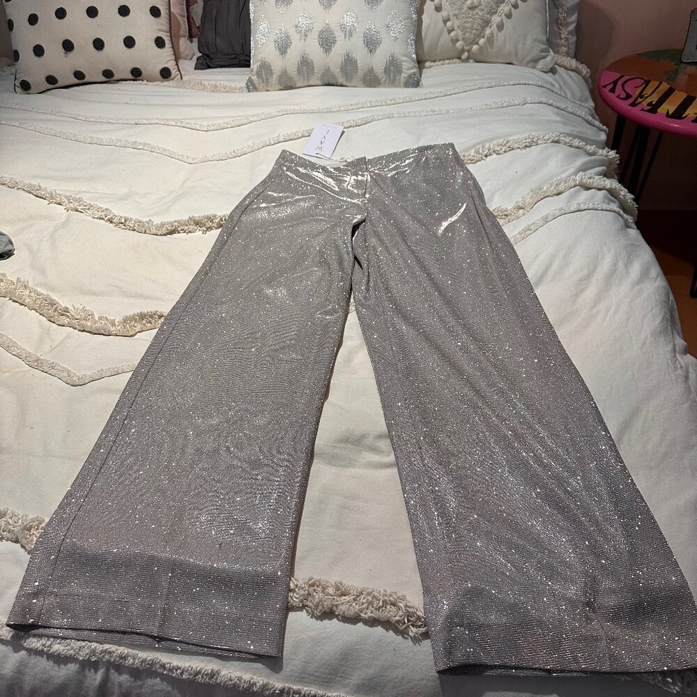 Wayf Sparkly Wide Leg Pants